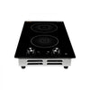 VEVOR Induction Cooktop 12in 2 Burners Built-in Electric Stove 110V 1800W, Low-Power Continuous Heating, Countertop Induction Burner, 11 Power Levels, Knob Control, Ceramic Glass, and Child Lock