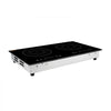 VEVOR Induction Cooktop 24in 2 Burners Built-in Electric Stove 110V 1800W, Low-Power Continuous Heating, Countertop Induction Burner, 9 Power Levels, LED Touch Screen, Ceramic Glass, and Child Lock