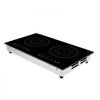 VEVOR Induction Cooktop 24in 2 Burners Built-in Electric Stove 110V 1800W, Low-Power Continuous Heating, Countertop Induction Burner, 9 Power Levels, LED Touch Screen, Ceramic Glass, and Child Lock