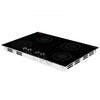 VEVOR Induction Cooktop 30inch 4 Burners Built-in Electric Stove 220V 7200W, Low-Power Continuous Heating, Induction Burner for Kitchen, with 11 Power Levels, Knob Control, and Child Lock