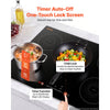 VEVOR Induction Cooktop 30in 5 Burners Built-in Electric Stove 220V 9200W, Low-Power Continuous Heating, Induction Burner for Kitchen, 9 Power Levels, LED Touch Screen, Ceramic Glass, Child Lock