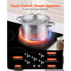 VEVOR Induction Cooktop 30in 5 Burners Built-in Electric Stove 220V 9200W, Low-Power Continuous Heating, Induction Burner for Kitchen, 9 Power Levels, LED Touch Screen, Ceramic Glass, and Child Lock