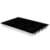 VEVOR Induction Cooktop 30in 5 Burners Built-in Electric Stove 220V 9200W, Low-Power Continuous Heating, Induction Burner for Kitchen, 9 Power Levels, LED Touch Screen, Ceramic Glass, and Child Lock