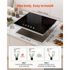 VEVOR Induction Cooktop 30in 5 Burners Built-in Electric Stove 220V 9200W, Low-Power Continuous Heating, Induction Burner for Kitchen, 11 Power Levels, Knob Control, Ceramic Glass, and Child Lock