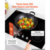VEVOR Induction Cooktop 30in 5 Burners Built-in Electric Stove 220V 9200W, Low-Power Continuous Heating, Induction Burner for Kitchen, 11 Power Levels, Knob Control, Ceramic Glass, and Child Lock