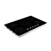 VEVOR Induction Cooktop 30in 5 Burners Built-in Electric Stove 220V 9200W, Low-Power Continuous Heating, Induction Burner for Kitchen, 11 Power Levels, Knob Control, Ceramic Glass, and Child Lock