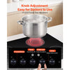 VEVOR Induction Cooktop 36inch 5 Burners Built-in Electric Stove 220V 9200W, Low-Power Continuous Heating, Induction Burner for Kitchen, with 11 Power Levels, Knob Control, and Child Lock