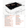 VEVOR Induction Cooktop 36inch 5 Burners Built-in Electric Stove 220V 9200W, Low-Power Continuous Heating, Induction Burner for Kitchen, with 9 Power Levels, LED Touch Screen, and Child Lock