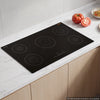 VEVOR Induction Cooktop 36inch 5 Burners Built-in Electric Stove 220V 9200W, Low-Power Continuous Heating, Induction Burner for Kitchen, with 9 Power Levels, LED Touch Screen, and Child Lock
