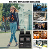 VEVOR Restaurant Pager System, Wireless 400m Long Range Lineup Waiting Queue Signal, Guest Customer Calling Beepers with Vibration & Flashing, 10 Buzzers for Food Truck, Church, Nursery, Hospital