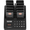 VEVOR Restaurant Pager System, Wireless 400m Long Range Lineup Waiting Queue Signal, Guest Customer Calling Beepers with Vibration & Flashing, 10 Buzzers for Food Truck, Church, Nursery, Hospital