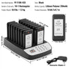 VEVOR Restaurant Pager System, Wireless 500m Long Range Lineup Waiting Queue Signal, Guest Customer Calling Beepers with Vibration & Flashing, 16 Buzzers for Food Truck, Church, Nursery, Hospital