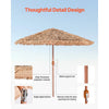 VEVOR Tiki Umbrella, 9 ft Thatched Patio Umbrella with Tilt, Hawaiian Style Beach Parasol with Durable PP Thatch and 8 Metal Ribs, Grass Pool Umbrellas for Beach, Patio, Poolside, Backyard & Garden