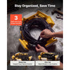 VEVOR Construction String Lights 100FT 150W 10 Bulbs LED String Work Lights, IP65 Waterproof Linkable LED Temporary Jobsite Lighting, 5000K 18000LM, for Construction Site Crawlspace Renovation, 2 Pack