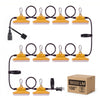 VEVOR Construction String Lights 100FT 150W 10 Bulbs LED String Work Lights, IP65 Waterproof Linkable LED Temporary Jobsite Lighting, 5000K 18000LM, for Construction Site Crawlspace Renovation, 2 Pack