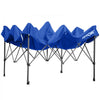 VEVOR Pop Up Canopy Tent, 10 x 10 FT, Outdoor Patio Gazebo Tent with Removable Sidewalls and Wheeled Bag, UV Resistant Waterproof Instant Gazebo Shelter for Party, Garden, Backyard, Blue