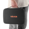 VEVOR Battery Organizer Storage Box, Battery Case Bag with Tester BT-168, Waterproof Batteries Organizer Storage Case with Zipper, Holds 167 Batteries AA AAA C D 9V Button, Black (Box Only)