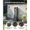 VEVOR Outdoor Water Fountain, 38.58 in Height Fountain and Waterfall, 1-Tier Floor Standing Rock Base Style Fountains with with LED Light and Pump, for Outdoor Indoor Garden, Home, Patio & Backyard