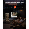 VEVOR Outdoor Water Fountain, 35.63 in Height Fountain and Waterfall, 4-Tier Floor Standing Cascading Fountains with LED Light and Pump, Block Stack Style, for Outdoor Indoor Garden, Patio & Backyard