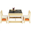 VEVOR Kids Table and Chair Set, Wooden Activity Table with Storage Space and Boxes, Kids Play Table for Toddlers Art, Craft, Reading, Learning