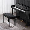 VEVOR Piano Bench, 29.5" x 14" x 19", Duet Keyboard Piano Chair with High-Density Padded Cushion, Storage Compartment for Music Books, Wooden Piano Bookcase Stool Seat, for Vanity and Living Room