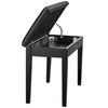 VEVOR Piano Bench, 29.5" x 14" x 19", Duet Keyboard Piano Chair with High-Density Padded Cushion, Storage Compartment for Music Books, Wooden Piano Bookcase Stool Seat, for Vanity and Living Room