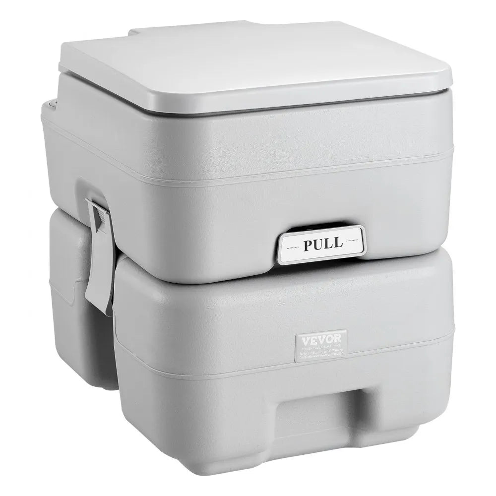 VEVOR Portable Toilet for Camping, Porta Potty with Carry Bag, 5.3 Gal Waste Tank & 3.2 Gal Flush Tank, Push-Button Pressurized Flush Commode, Leak-proof and Odourless Travel Toilet for Camping Car