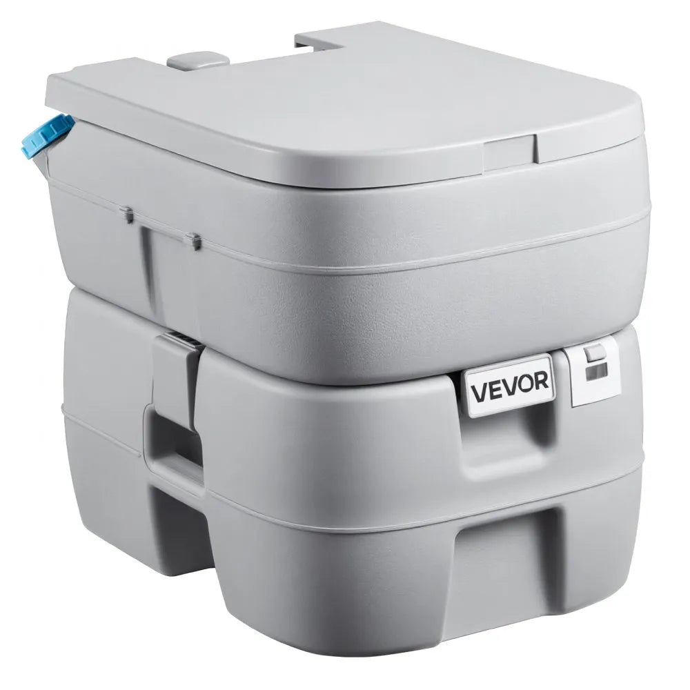 VEVOR Portable Toilet, 7.9 Gallon Detachable Waste Tank, 200 Flushes, Camping Toilet for Adults, Outdoor Travel Potty with Level Indicator, Suitable for RV Travel, Camping, Hiking, Boating and Trips