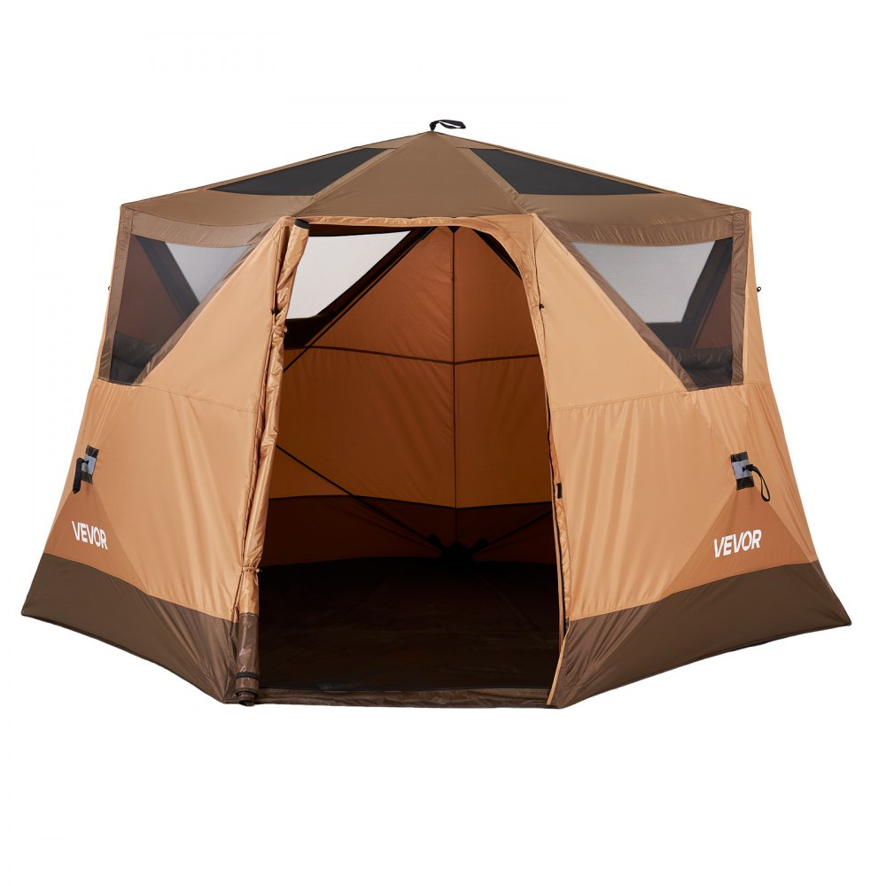 Vevor Camping Tent 6-Person Pop-Up Instant Cabin Tent with Rainfly & L – FactoryPure