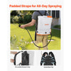 VEVOR Battery Powered Backpack Sprayer, 3.2 Gal Powerful Electric Backpack Sprayer, 2 Retractable Wands & 5 Nozzles, Adjustable 0-90 PSI, 2 Hour Runtime, Portable Weed Sprayers for Yard Garden Lawn
