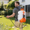 VEVOR Battery Powered Backpack Sprayer, 4 Gallons Electric Backpack Sprayer, 2 Wands & 8 Nozzles, Adjustable 0-90 PSI, 4H Runtime, Portable Yard Garden Lawn Sprayers for Weeding Spraying Cleaning