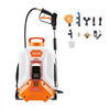 VEVOR Battery Powered Backpack Sprayer, 4 Gallons Electric Backpack Sprayer, 2 Wands & 8 Nozzles, Adjustable 0-90 PSI, 4H Runtime, Portable Yard Garden Lawn Sprayers for Weeding Spraying Cleaning