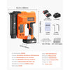 VEVOR 2-in-1 Cordless Brad Nailer, 18 Gauge, 20V Battery Powered Nail Gun and Staple Gun, with 500 pcs Nails, 500 pcs Staples, 2 x 2.0 Ah Li-ion Batteries, Charger, for Home Improvement, Woodworking