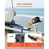 VEVOR Electric Boat Winch, 12V DC 300W, Reversible Electric Trailer Winch for Boats Up to 2000 lbs, Power-in, Power-Out, and Freewheel Operations for Boats with Wired Remote Control & Hand Crank