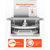 VEVOR Electric Pizza Dough Press Machine, 6 inch Pizza Pastry Press Plate, Stainless Steel Bread Presser, Adjustable Thickness Commercial Forming Machine, with 100 Pcs Parchment Paper