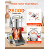 VEVOR 300g Electric Grain Mill Grinder, 1500W 28000RPM High Speed Spice Corn Dry Grinding Machine, Stainless Steel Pulverizer Powder Machine for Dried Grains Coffee Beans Spices Nuts (270° Swing Type)