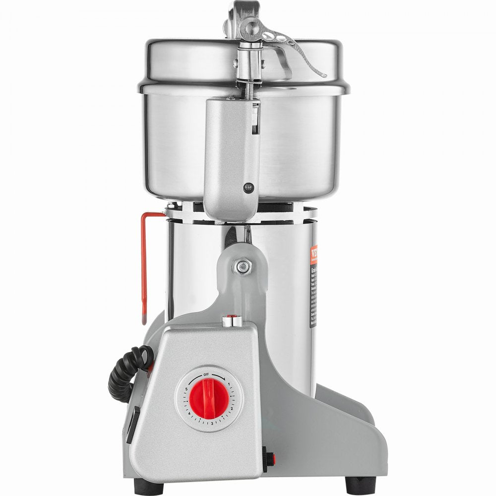 VEVOR 500g Electric Grain Mill Grinder, High Speed 2000W Commercial Spice Grinders, Stainless Steel Pulverizer Powder Machine, for Dry Grains Spices Cereals Coffee Corn Pepper, Swing Type