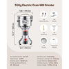 VEVOR 550g Electric Grain Mill Grinder, High Speed 2000W Commercial Spice Grinders, Stainless Steel Pulverizer Powder Machine, for Dry Grains Spices Cereals Coffee Corn Pepper, Straight Type
