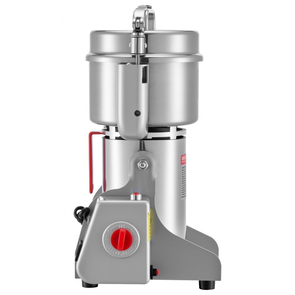 VEVOR 500g Electric Grain Mill Grinder, 2000W 28000RPM High Speed Spice Corn Dry Grinding Machine, Stainless Steel Pulverizer Powder Machine for Dried Grains Coffee Beans Spices Nuts (270° Swing Type)