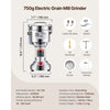 VEVOR 750g Electric Grain Mill Grinder, High Speed 2000W Commercial Spice Grinders, Stainless Steel Pulverizer Powder Machine, for Dry Grains Spices Cereals Coffee Corn Pepper, Straight Type