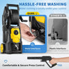VEVOR Electric Pressure Washer, 2000 PSI, Max 1.65 GPM Power Washer with 30 ft Hose & Reel, 5 Quick Connect Nozzles, Foam Cannon, Portable to Clean Patios, Cars, Fences, Driveways, ETL Listed
