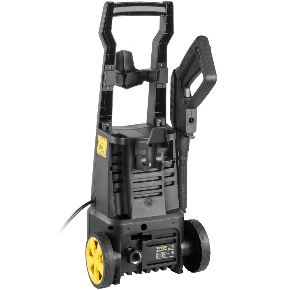 VEVOR Electric Power Washer, 2000 PSI, Max 1.65 GPM Pressure Washer with 30 ft Hose & Reel, 5 Quick Connect Nozzles, Foam Cannon, Portable to Clean Patios, Cars, Fences, Driveways, ETL Listed