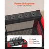 VEVOR Power Tool Organizer with Charging Station, 3-Layer Drill Storage Rack with 4 Drill Holders & Side Pegboard, Garage Tool Organizer Built in 8 Outlet Power Strips for Garage, Workbench, Workshop