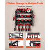 VEVOR Power Tool Organizer Wall Mount, 4-Layer Storage Rack with 4 Drill Holders, Tools Holder and Storage Rack with Screwdriver Holder, Garage Tool Organizer for Garage, Workbench, and Workshop