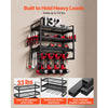 VEVOR Power Tool Organizer Wall Mount, 4-Layer Storage Rack with 4 Drill Holders, Tools Holder and Storage Rack with Screwdriver Holder, Garage Tool Organizer for Garage, Workbench, and Workshop