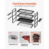VEVOR Power Tool Organizer Wall Mount, 4-Layer Storage Rack with 4 Drill Holders, Tools Holder and Storage Rack with Screwdriver Holder, Garage Tool Organizer for Garage, Workbench, and Workshop
