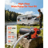 VEVOR RV Water Pump, 12V DC 6 GPM (22.7 L/min), 4-Chamber Self-Priming Diaphragm Water Pump with Automatic Pressure Switch, 70 PSI Max Pressure, On Demand for RV, Caravan, Marine, Yacht, Car Washing