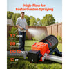 VEVOR Water Pressure Pump, 12V DC 1.2 GPM (4.5 L/min), 2-Chamber Self-Priming Diaphragm Water Pump with 2 Hose Clamps, 80 PSI Max Pressure, Quiet Operation, for RV, Caravan, Marine, Garden Irrigation