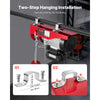 VEVOR Electric Hoist, 1320 lbs 120V Electric Winch with 328 ft Wireless & 14 ft Wired Remote Control, 40 ft Single Cable Lifting Height, Single/Double Slings, Lift Hoist for Garage Warehouse Factory