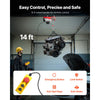 VEVOR Electric Hoist, 1320 lbs Lifting Capacity, 1150W 110V Electric Steel Wire Winch with 14ft Wired Remote Control, 40ft Single Cable Lifting Height & Pure Copper Motor, for Garage Warehouse Factory